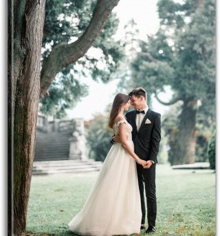 Lmfphog Personalized Pictures to Canvas for Wall 16x20 inches, Custom Canvas Prints with Your Photos for Family/Pet/Kid/Lovers, 16x20in